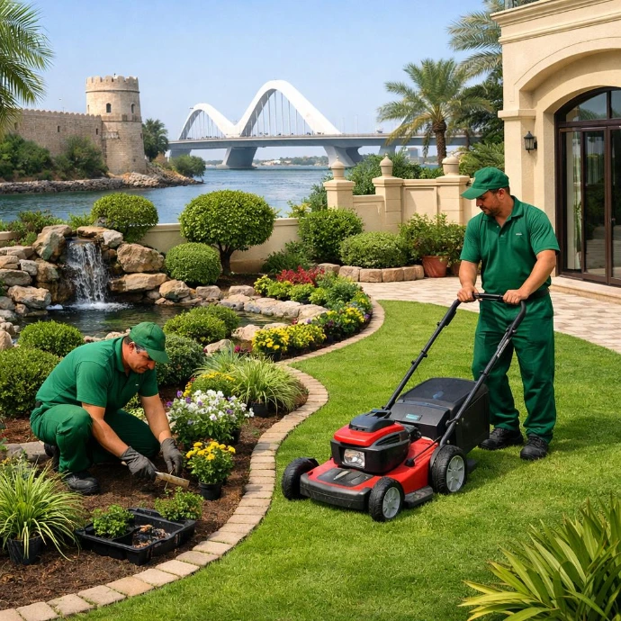 Affordable landscaping solutions in Al Reef Abu Dhabi designed to create beautiful, functional, and low-maintenance outdoor environments.
