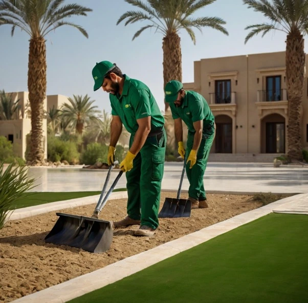 Green Site landscaping company in Abu Dhabi delivering premium garden design, maintenance, and outdoor landscaping services
