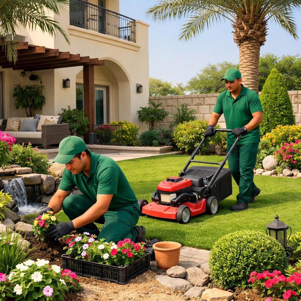 High-quality landscaping and gardening solutions in JVT Dubai for luxury homes